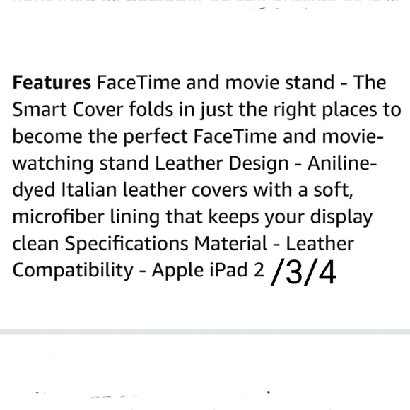 APPLE SMART LEATHER COVER FOR APPLE IPAD ORIGINAL RED BLACK - Picture 9 of 14